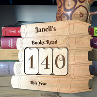 Customizable Counter for Books Read Shelf Sitter - Glowforge