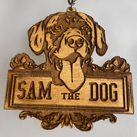 Customizable Dog Head Keychain