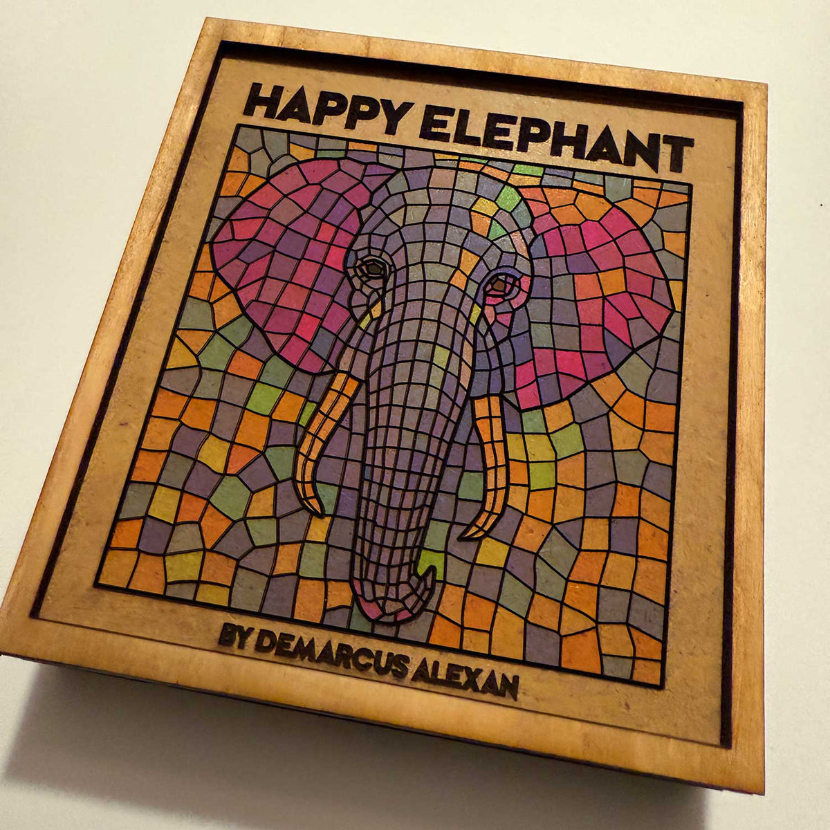 Customizable Happy Elephant Marker Box – Glowforge Shop