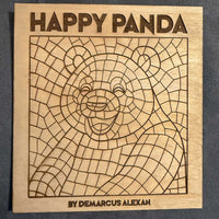 Customizable Happy Panda Marker Box - Glowforge