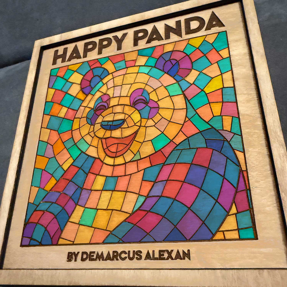 Customizable Happy Panda Marker Box - Glowforge