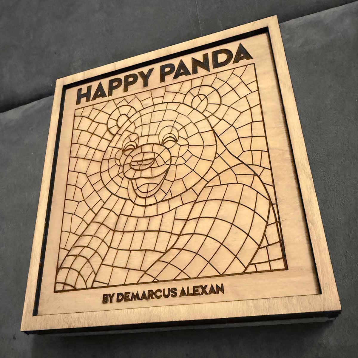 Customizable Happy Panda Marker Box - Glowforge