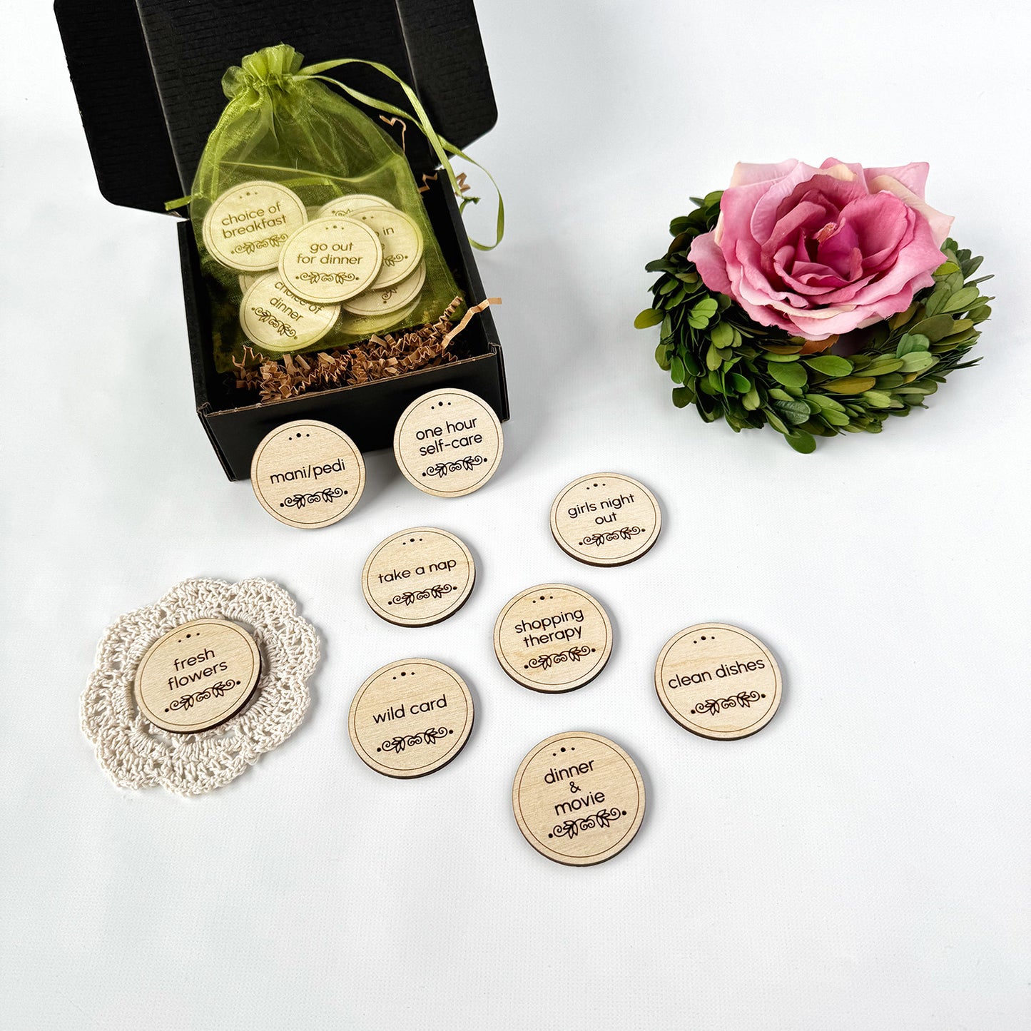 Customizable Mother's Day Tokens of Appreciation (Set of 25 including blanks)