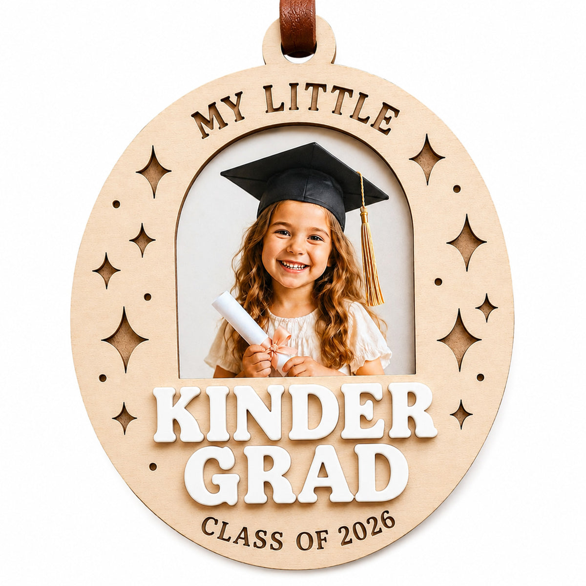 Retro Kindergarten Graduation Ornament - Glowforge