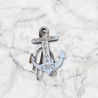 Customizable Ship Anchor Cruise Keepsake Ornament (Set of 2) - Glowforge