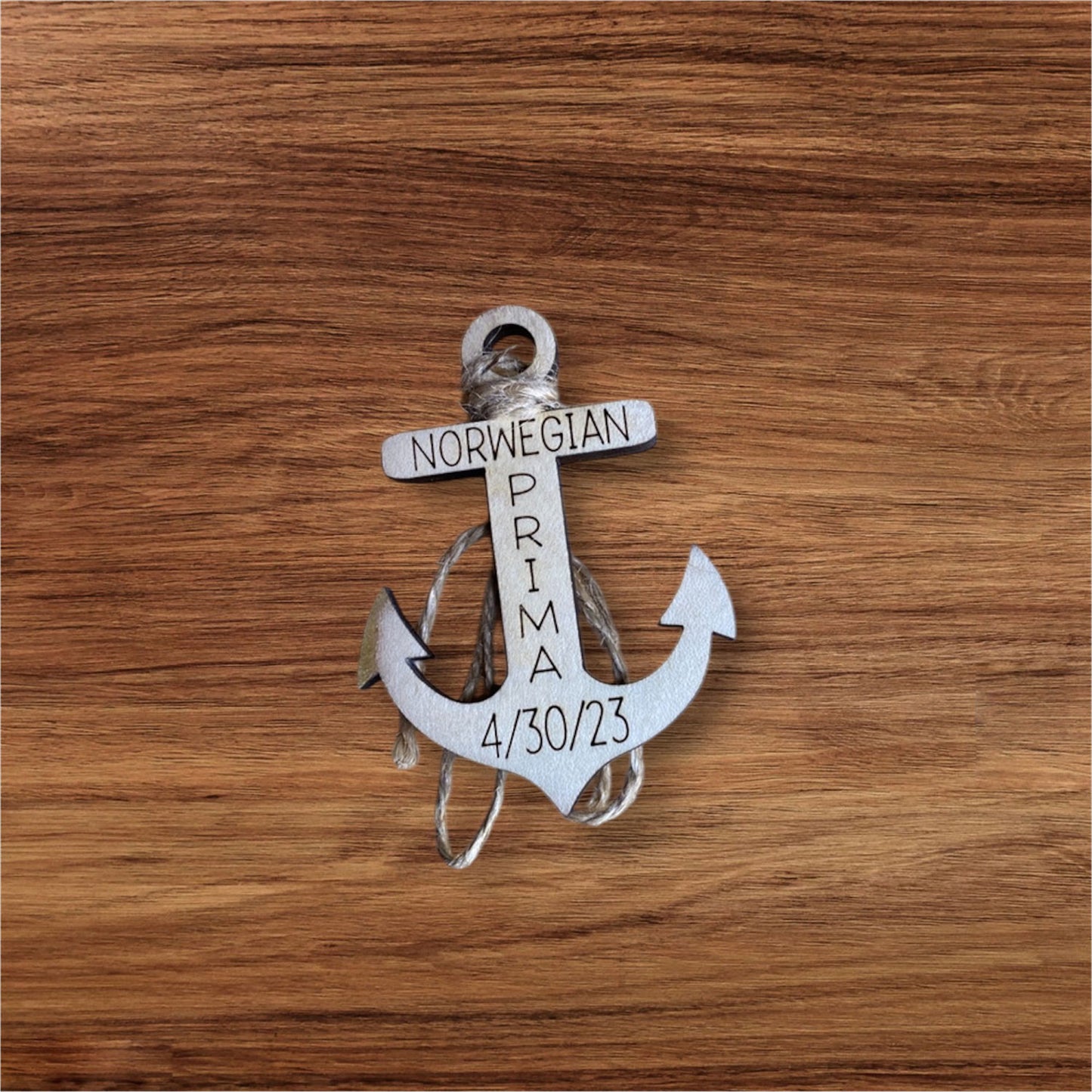 Customizable Ship Anchor Cruise Keepsake Ornament (Set of 2) - Glowforge