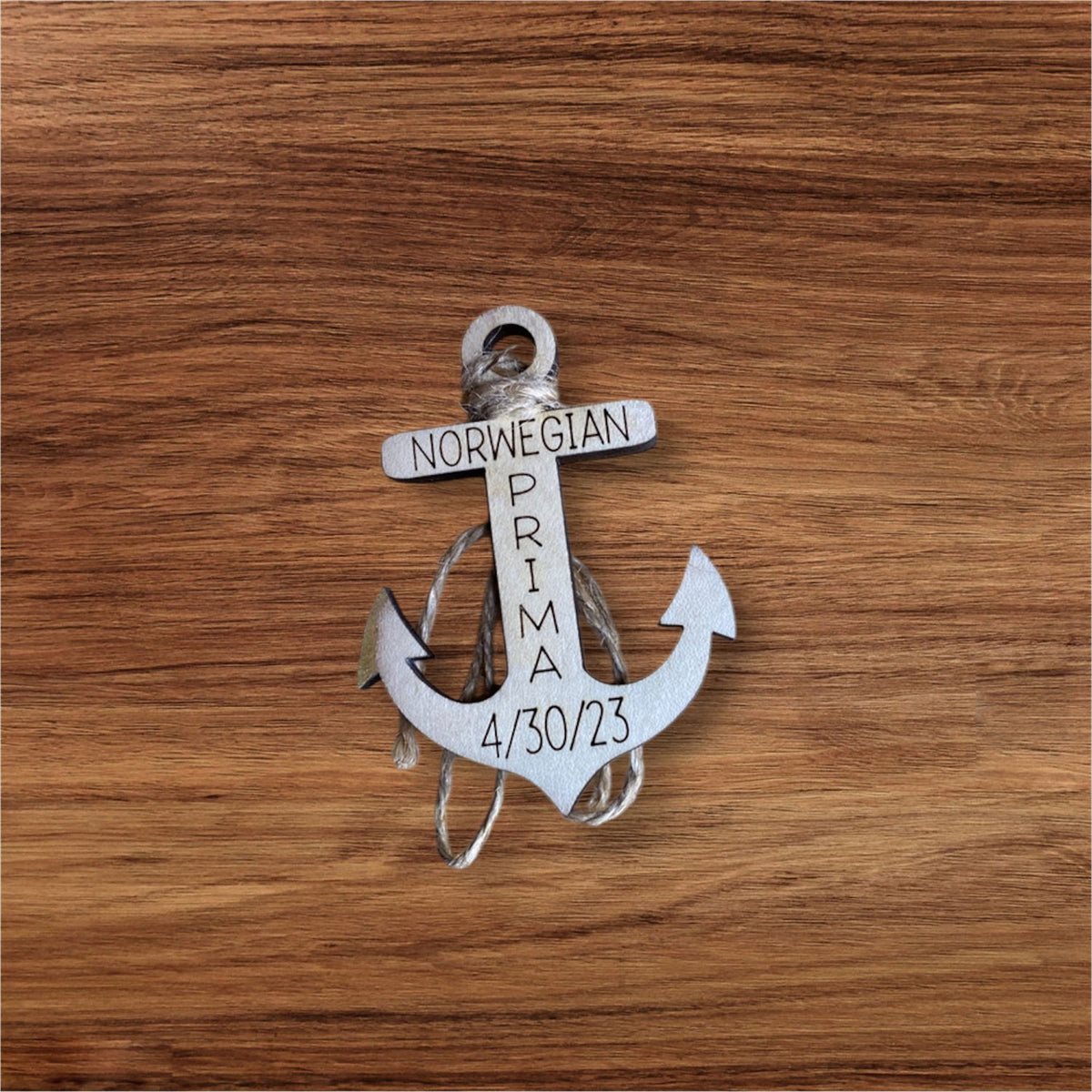 Customizable Ship Anchor Cruise Keepsake Ornament (Set of 2) - Glowforge