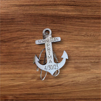 Customizable Ship Anchor Cruise Keepsake Ornament (Set of 2) - Glowforge