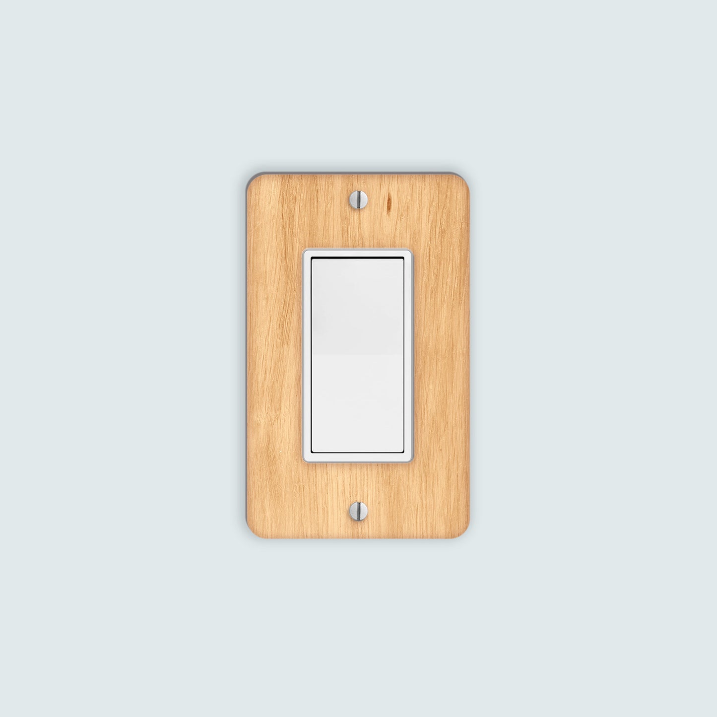 Customizable Single Rocker Light Switch Cover - Rounded Rectangle