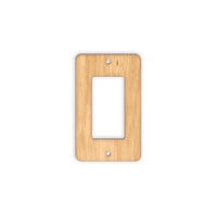 Customizable Single Rocker Light Switch Cover - Rounded Rectangle