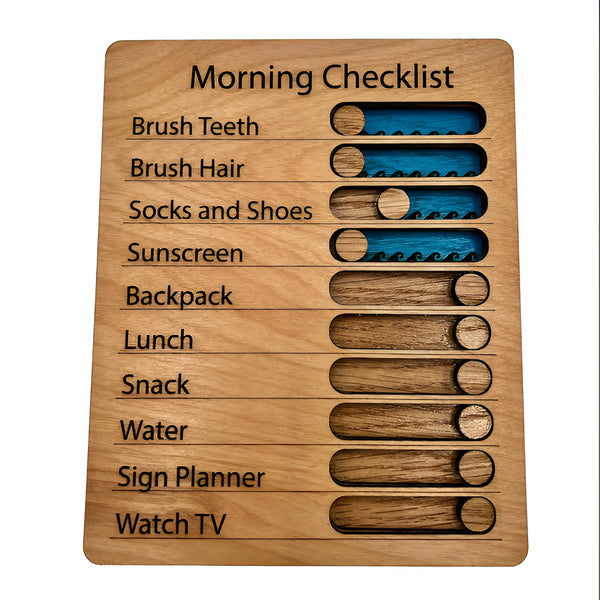 Customizable Done Customizable To-Do List / Checklist Slider with Waves – Glowforge Shop