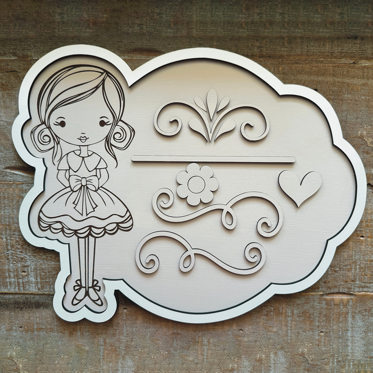 Girly Sign Customizable Whimsical Girl Sign or Door Hanger - Girls Room Decor ...