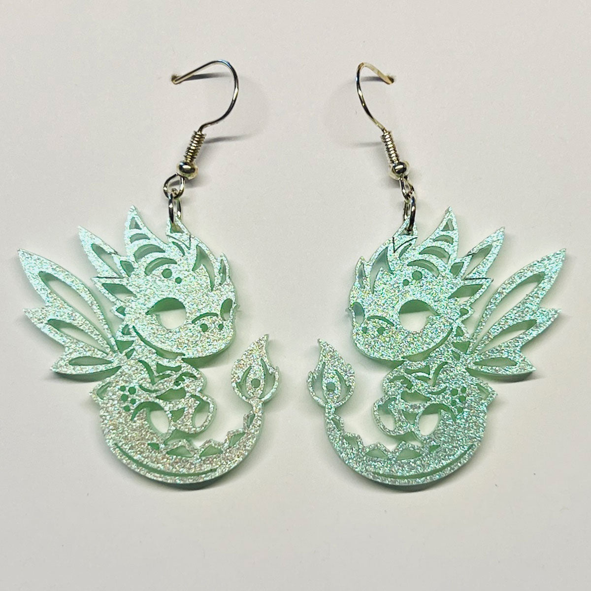 Cute Baby Dragon Earrings - Glowforge