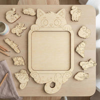 Cute Cat Puzzles - Fun and Easy Assembly for Kids and Playtime - Glowforge