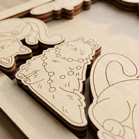 Cute Cat Puzzles - Fun and Easy Assembly for Kids and Playtime - Glowforge