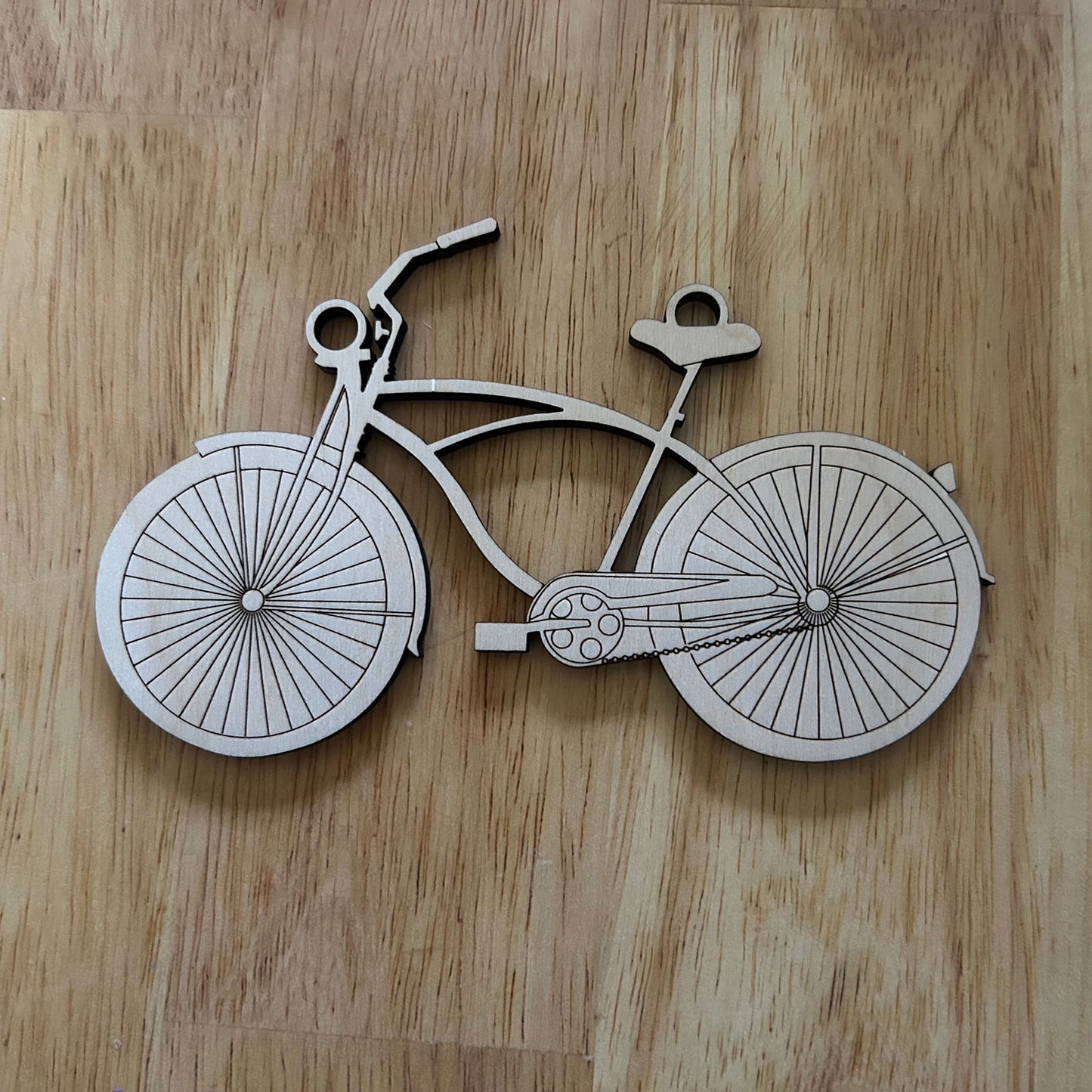 Cute Cruiser Bicycle Ornament - Glowforge