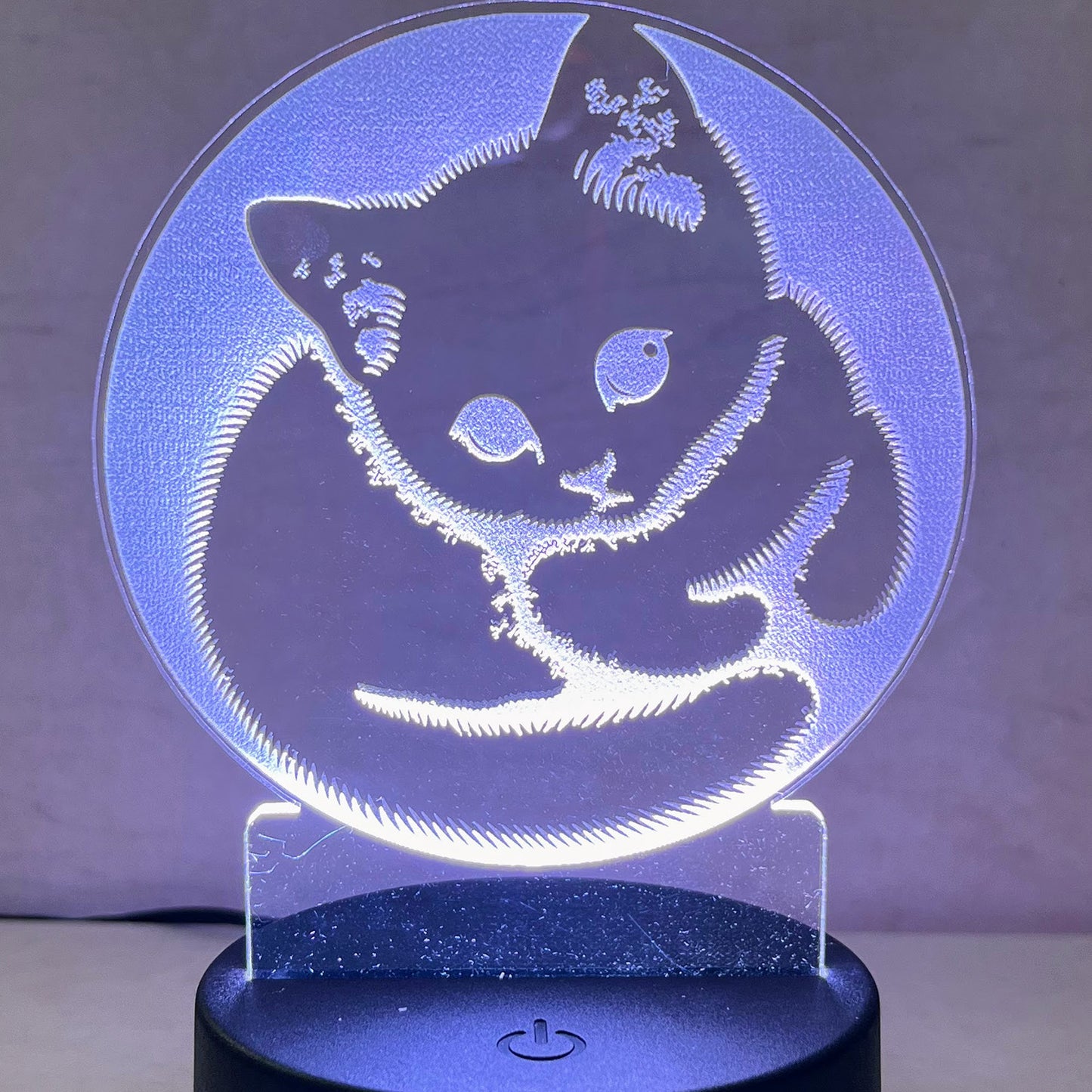 Cute & Cuddly Cat LED Nightlight Insert – Glowforge Shop