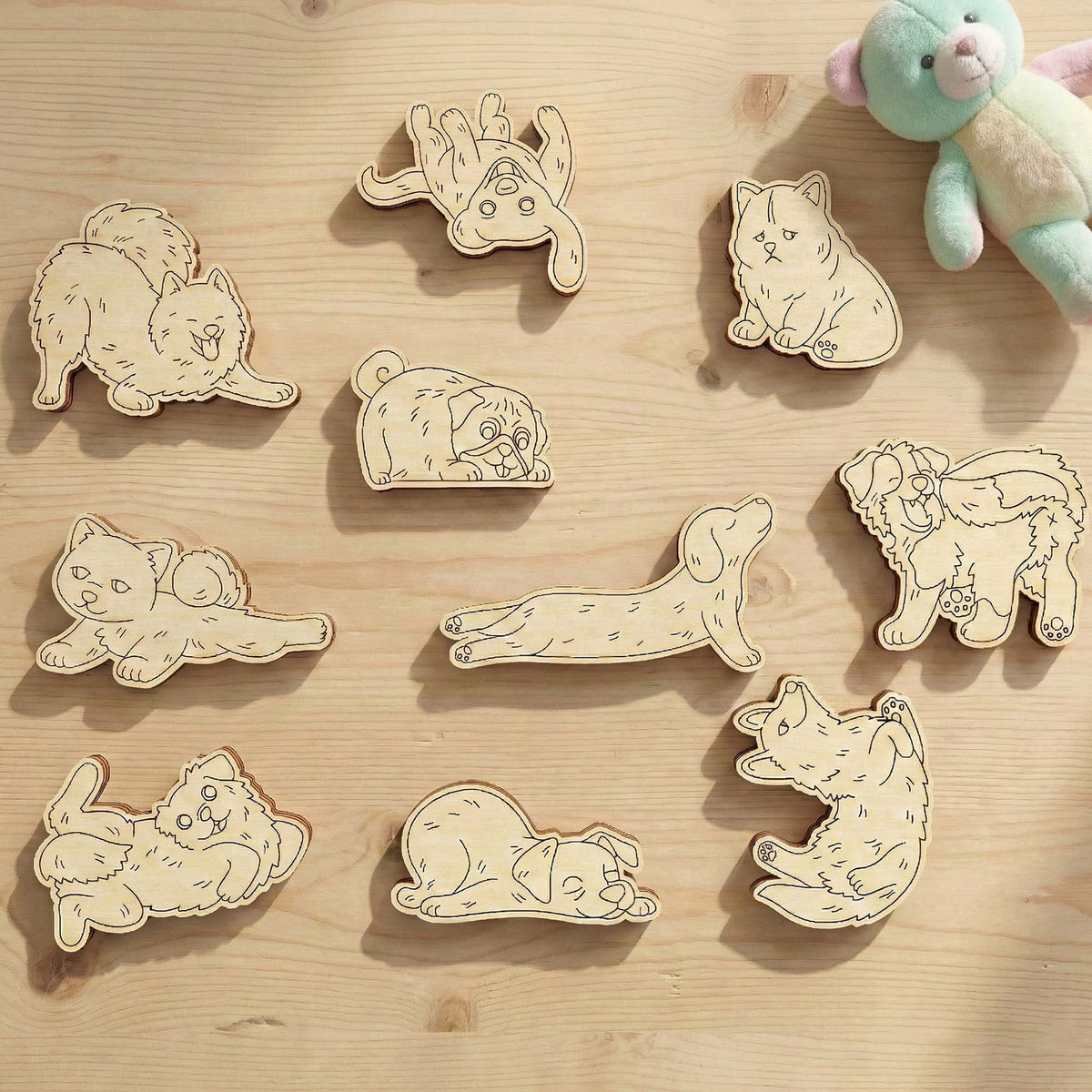 Cute Dog Puzzles - Fun and Easy Assembly for Kids and Dog Lovers - Glowforge