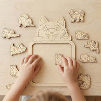 Cute Dog Puzzles - Fun and Easy Assembly for Kids and Dog Lovers - Glowforge
