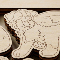 Cute Dog Puzzles - Fun and Easy Assembly for Kids and Dog Lovers - Glowforge