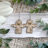 Cute Jesus Dangle Earrings - Glowforge