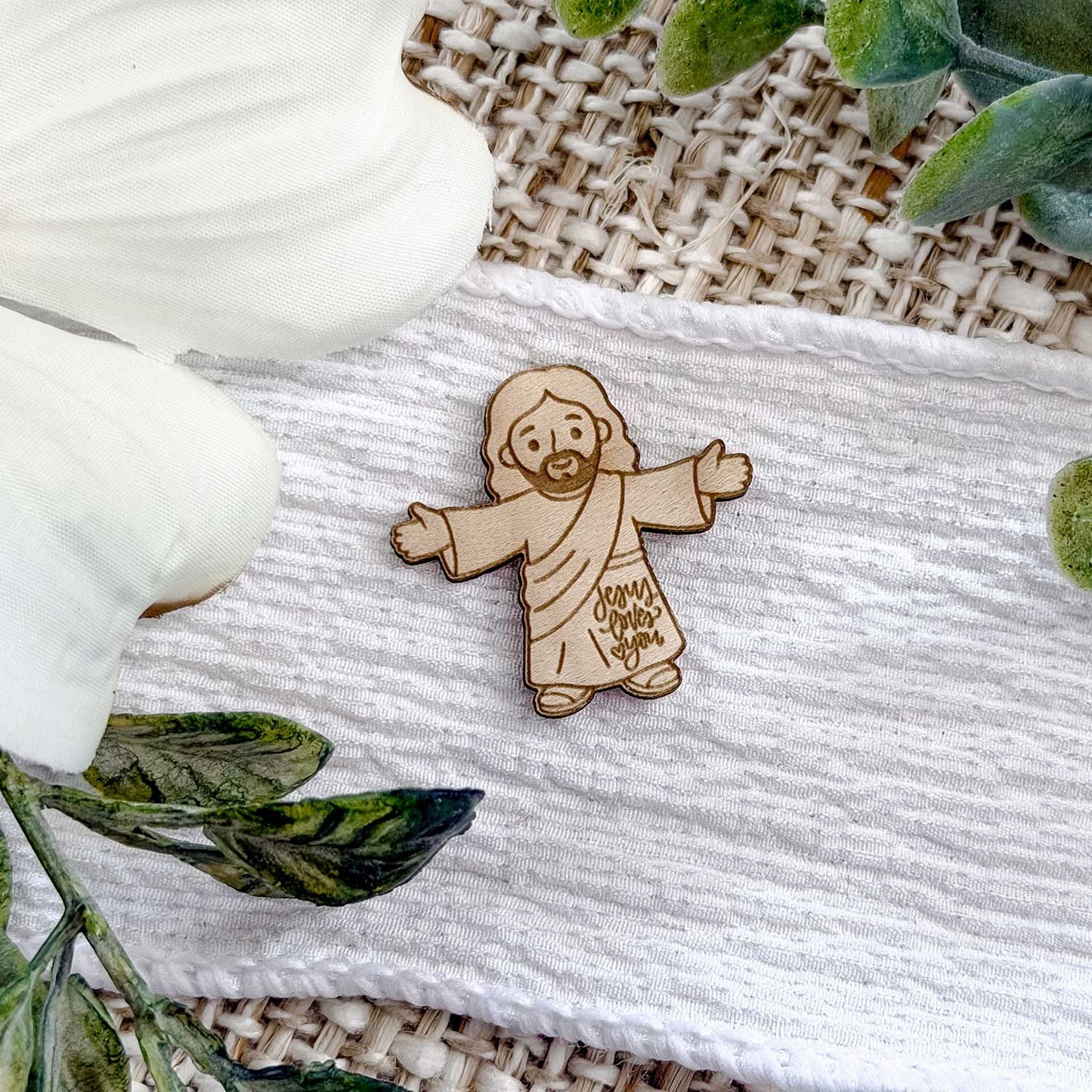 Cute Jesus Pocket Token - Glowforge