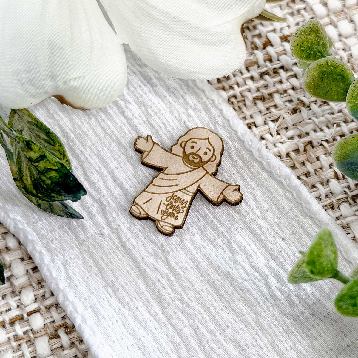 Cute Jesus Pocket Token - Glowforge