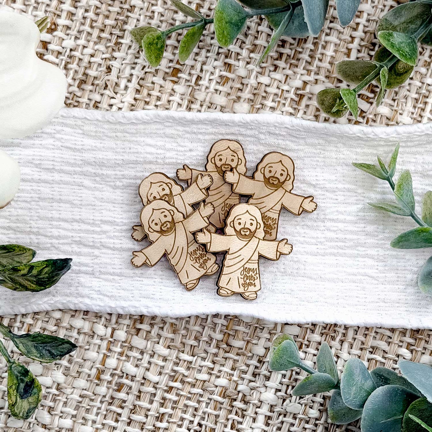 Cute Jesus Pocket Token - Glowforge