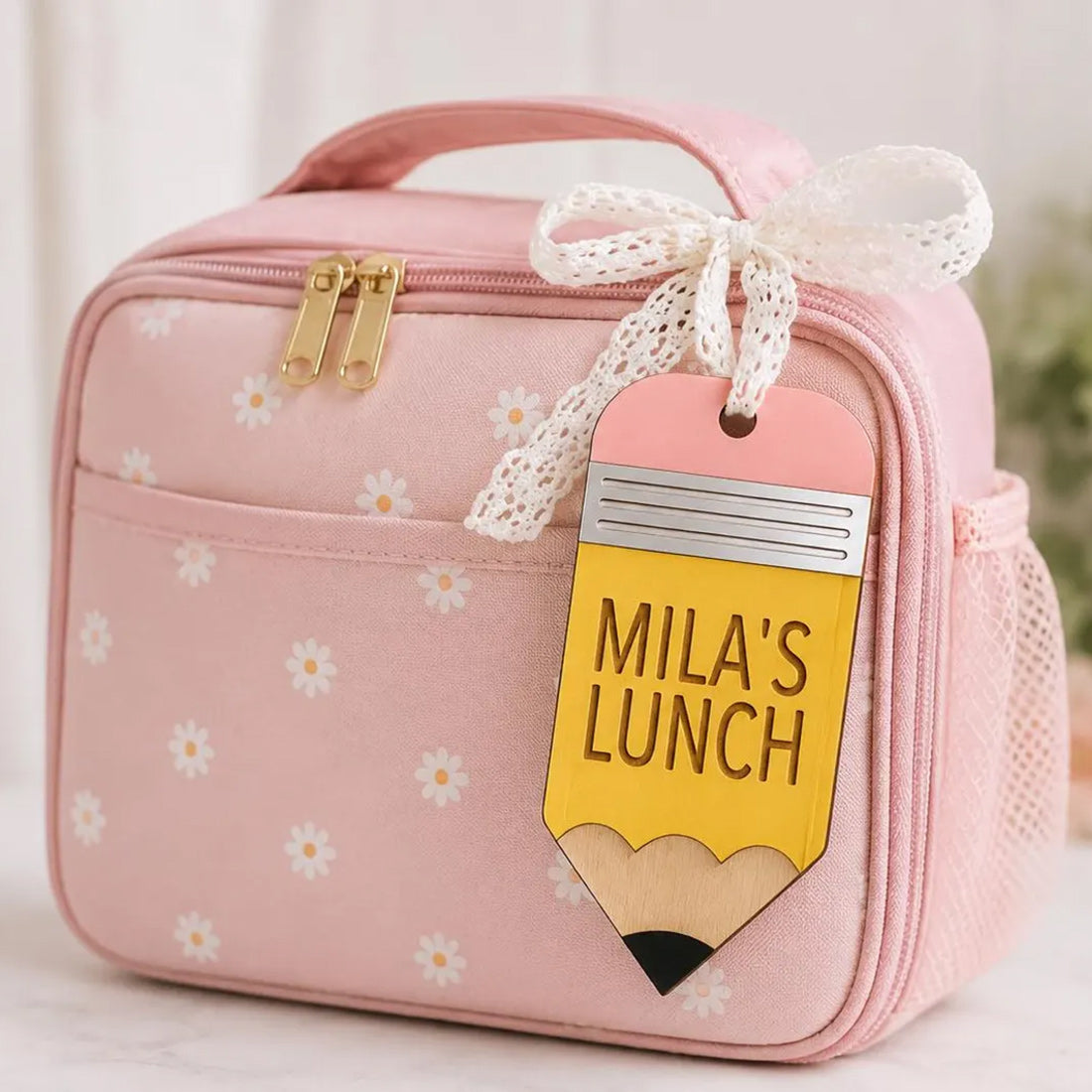 Cute Pencil Lunch Bag Tag - Glowforge