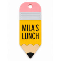 Cute Pencil Lunch Bag Tag - Glowforge