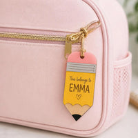 Cute Pencil Lunch Bag Tag - Glowforge