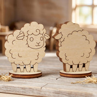 Cute Sheep Toy - Farm Animal Miniature for Play & Kids Craft - Glowforge