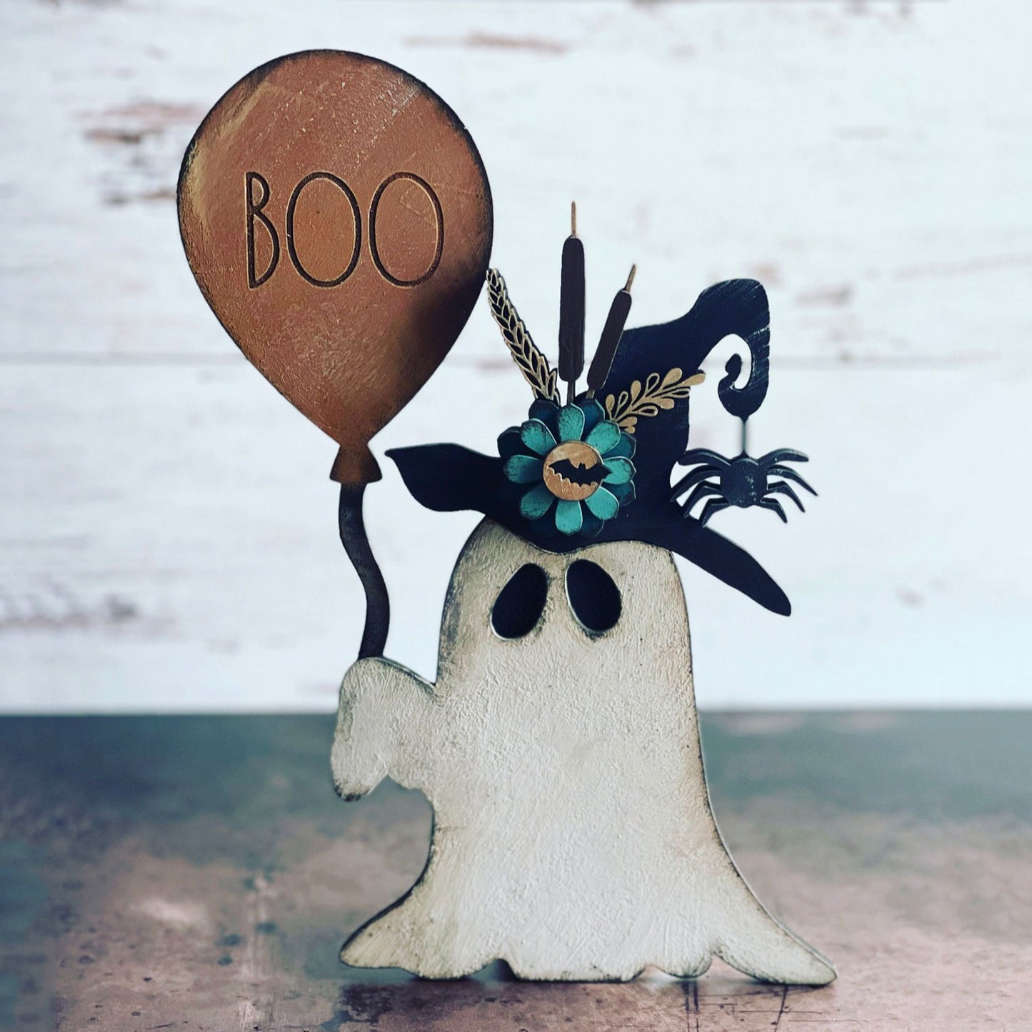 Cute Spooky Halloween Ghost Witch Shelf Sitter - Glowforge
