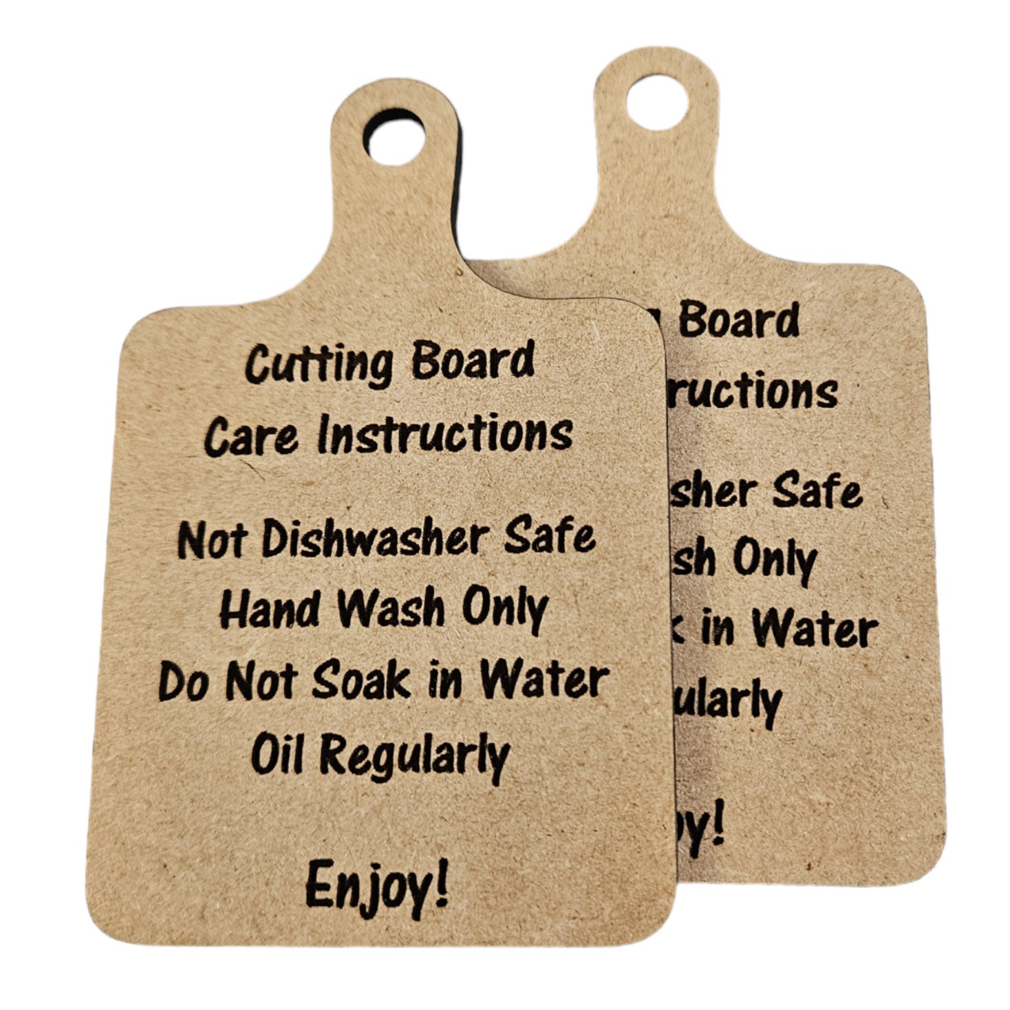 Cutting Board Care Instructions Tag Glowforge Shop Cutting board care instructions tag glowforge shop