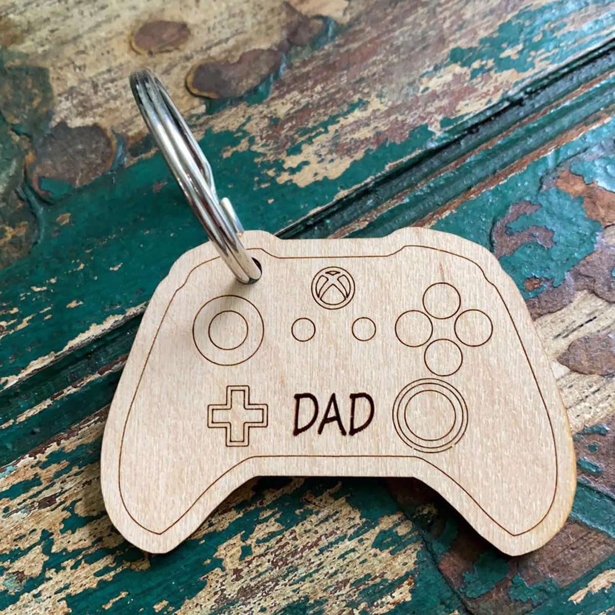 Dad Controller Keychain - Glowforge