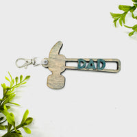 Dad Hammer Keychain Tag Gift - Glowforge
