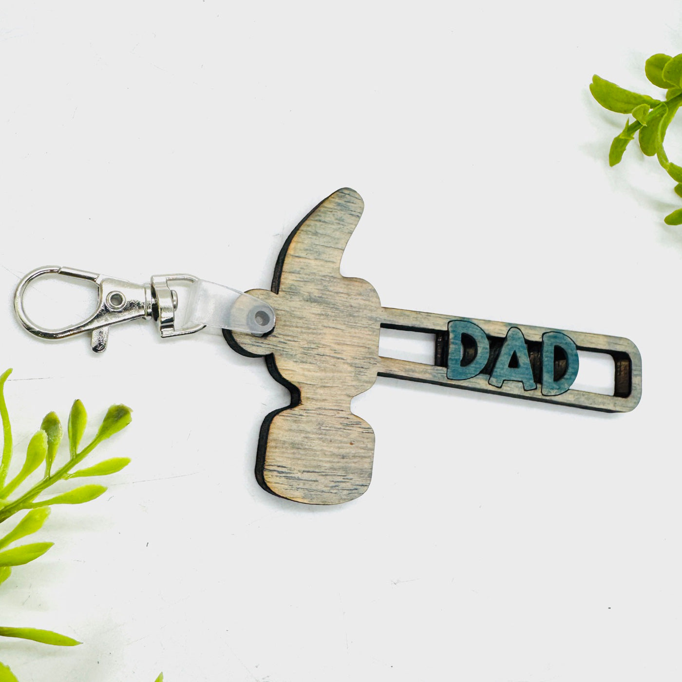 Dad Hammer Keychain Tag Gift - Glowforge