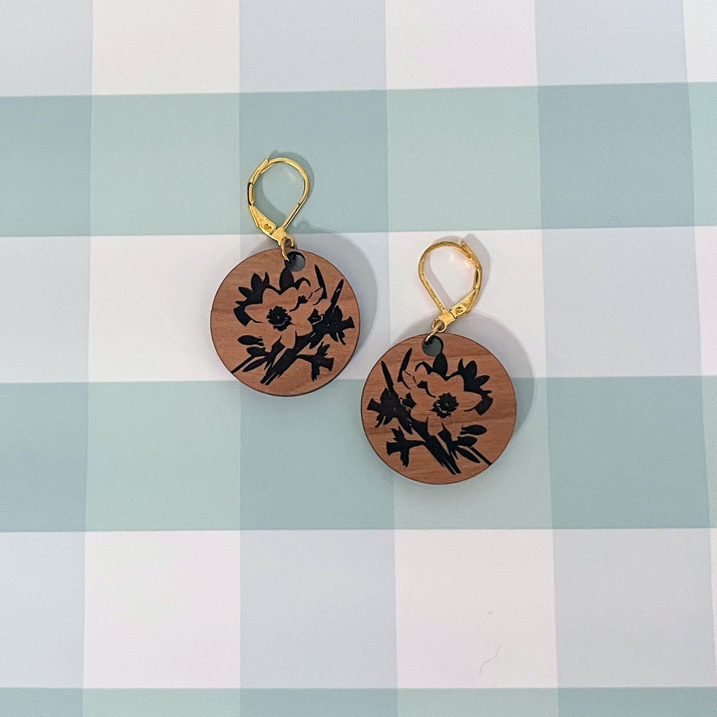 Daffodil Earring Pendants - Glowforge