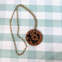Daffodil Necklace Pendant - Glowforge