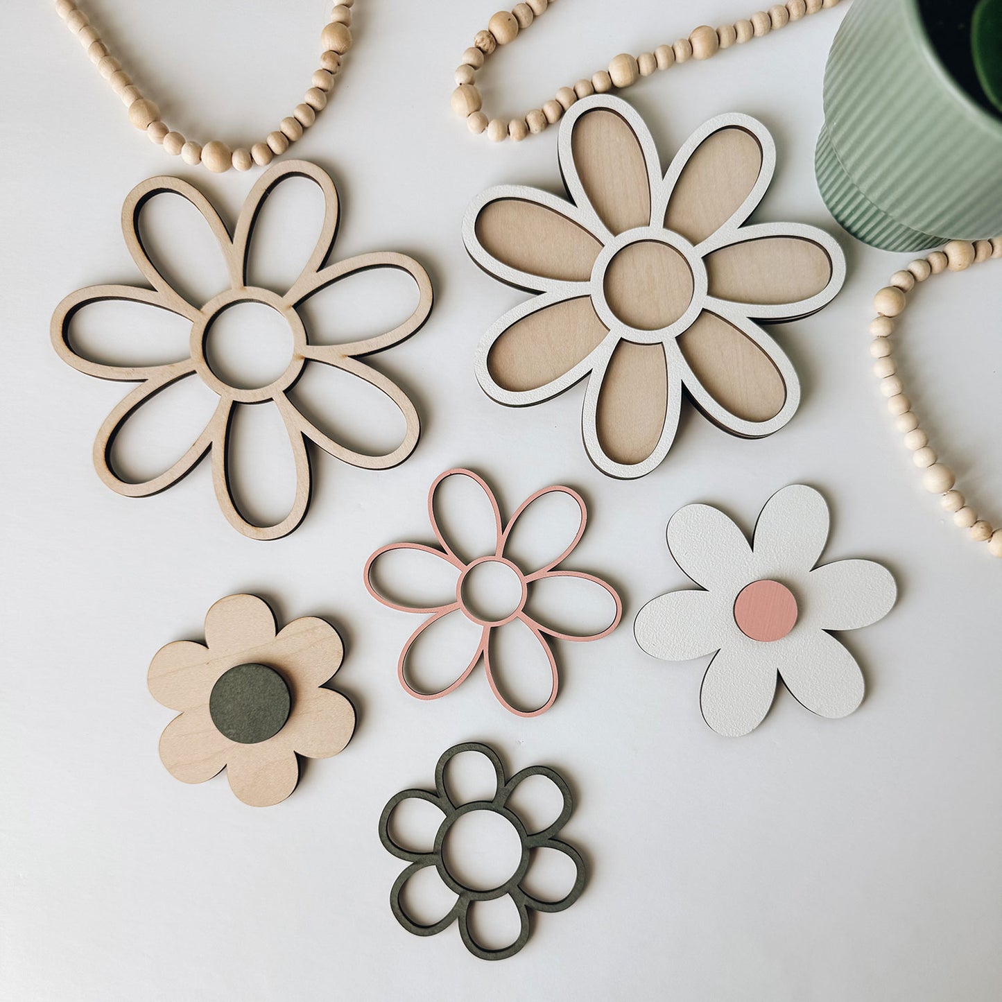 Daisy Floral Wall Art - Glowforge
