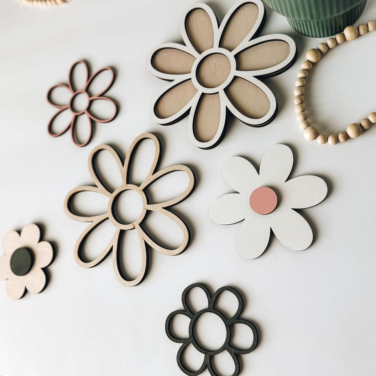 Daisy Floral Wall Art - Glowforge