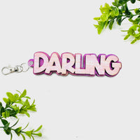 DARLING Layered Word Keychain - Glowforge