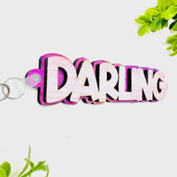 DARLING Layered Word Keychain - Glowforge