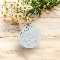 Deck The Halls In Laws Funny Ornament - Glowforge
