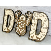 Deer DAD Shelf Sitter - Father's Day Sign - Glowforge