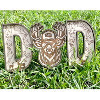 Deer DAD Shelf Sitter - Father's Day Sign - Glowforge