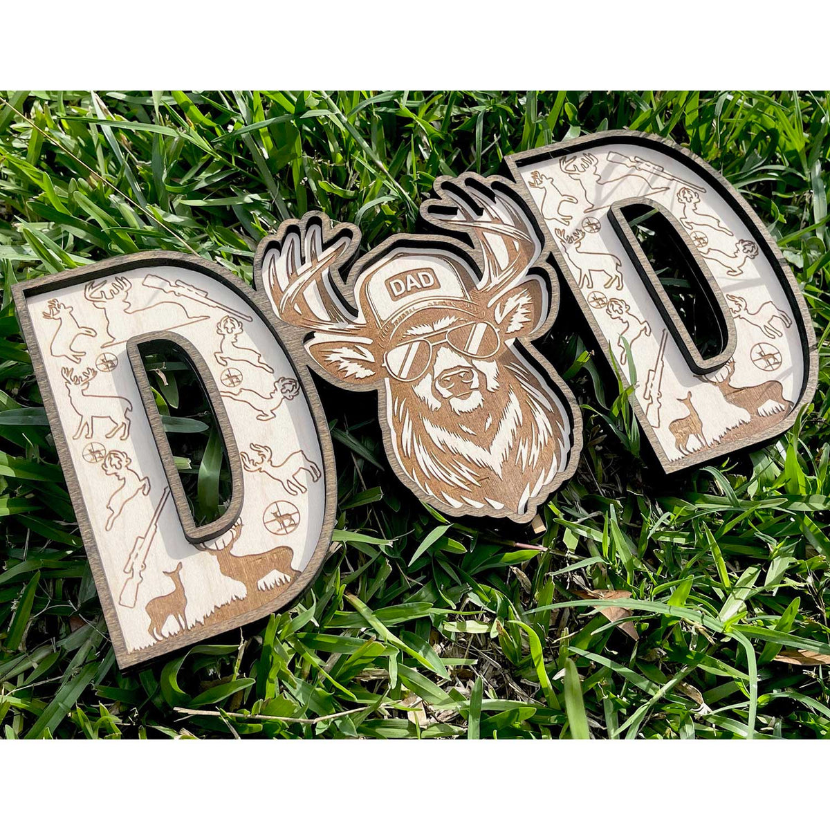 Deer DAD Shelf Sitter - Father's Day Sign - Glowforge