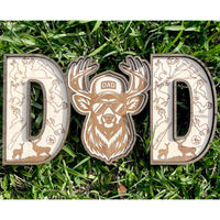 Deer DAD Shelf Sitter - Father's Day Sign - Glowforge