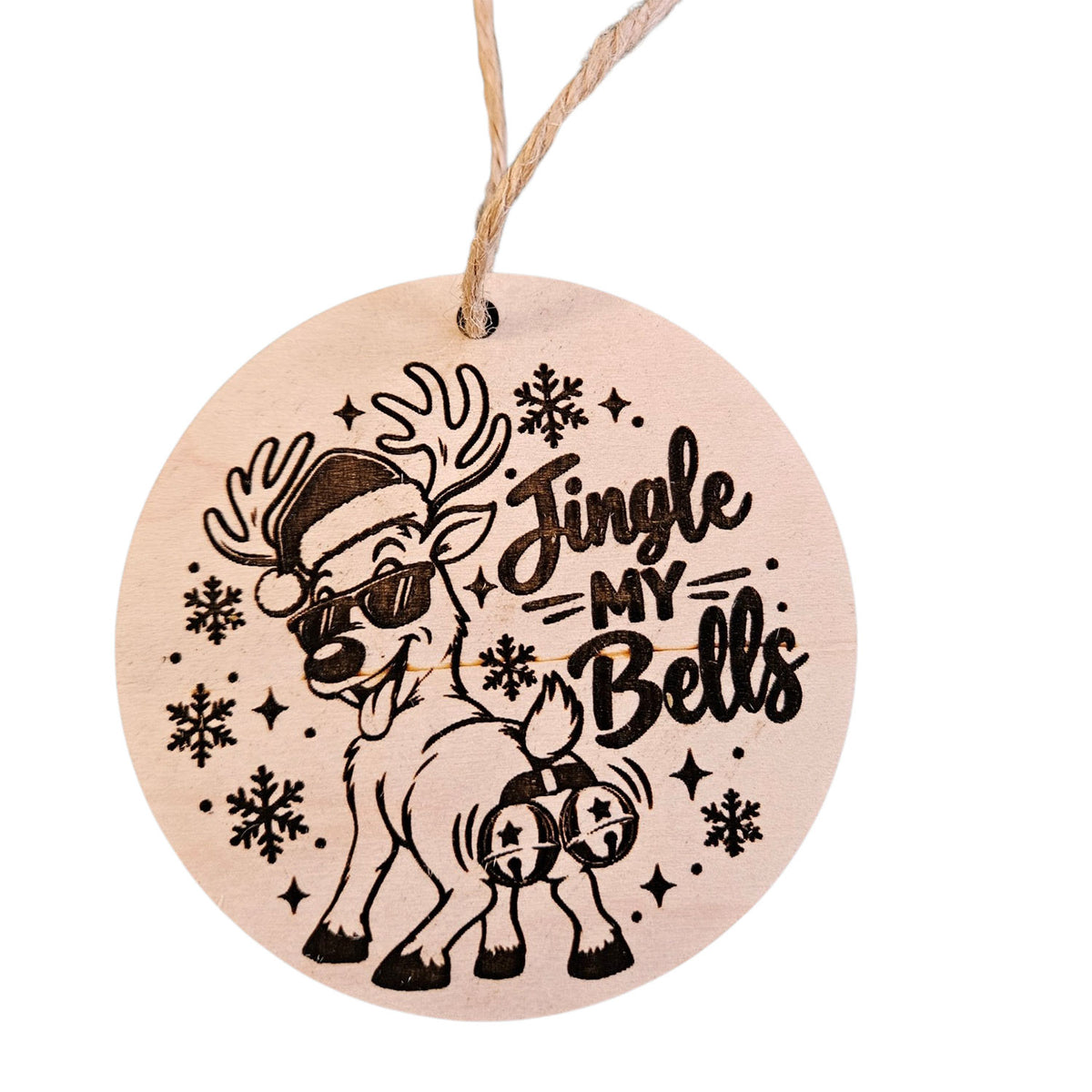 Deer Jingle My Bells Ornament - Glowforge