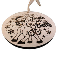 Deer Jingle My Bells Ornament - Glowforge